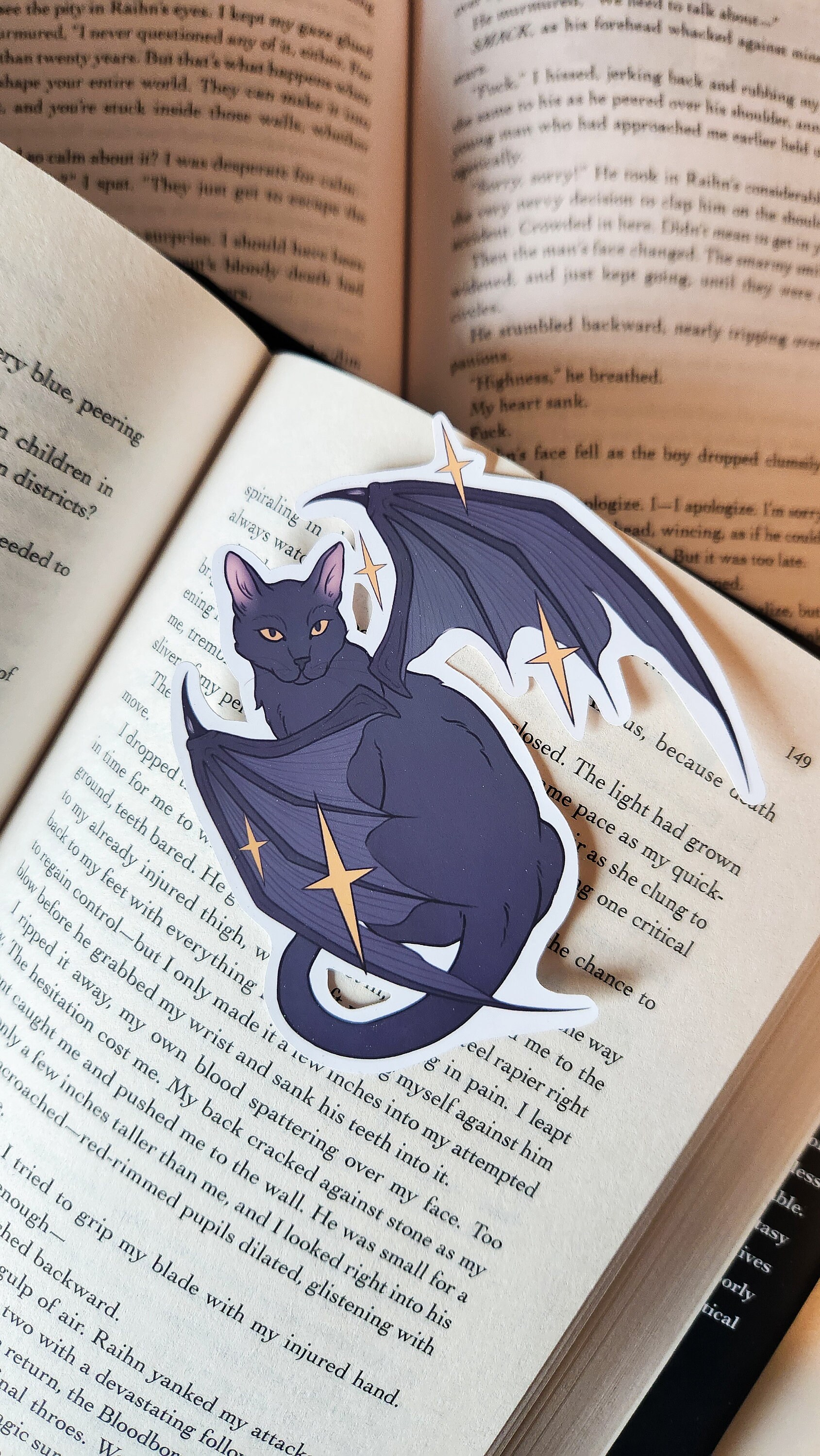 Winged Bat Cat Vinyl Sticker / Decal - Etsy