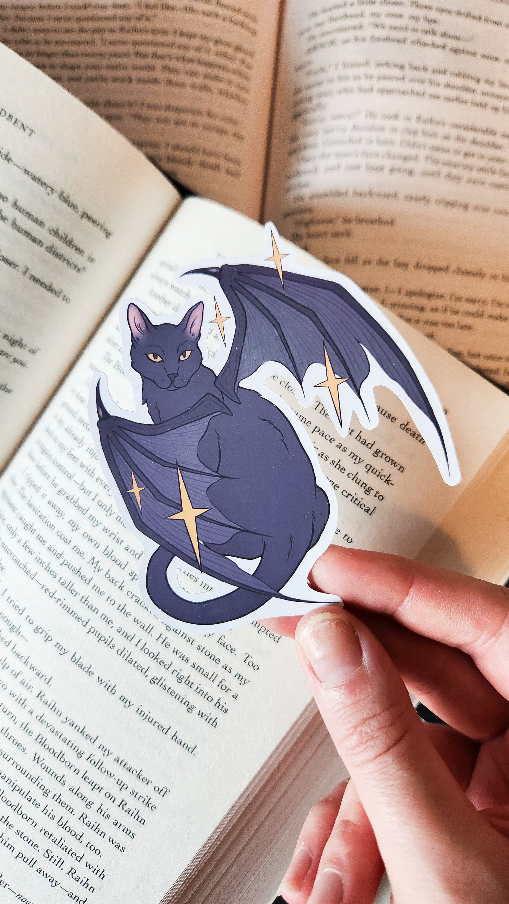 Winged Bat Cat Vinyl Sticker / Decal - Etsy UK