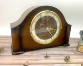 Triple chime antique Bentima mechanical mantel clock (Westminster, Whittington or St Michael chimes), working really well. Fully serviced.