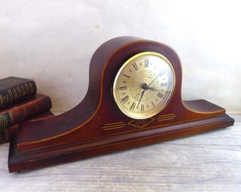 Antique refurbished mantle clock, new quartz movement /Vintage mantle clock / desk clock / table clock / shelf clock / Edwardian, c.1901-10