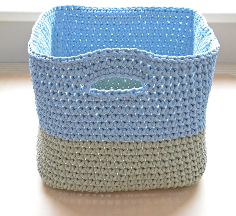 Home Decoration Crochet Basket Laundry Basket Crochet Cat Etsy