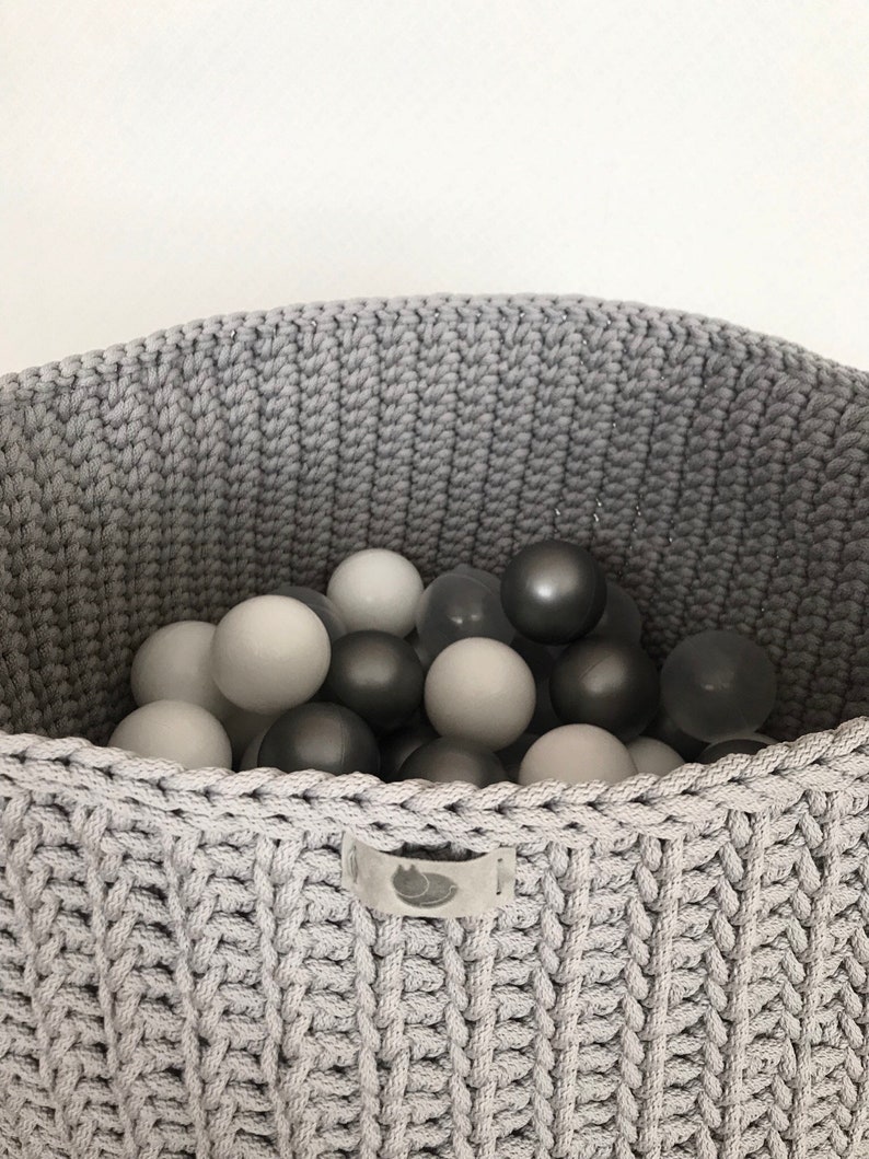 Small Toys basket Grey basket Laundry basket Laundry Etsy