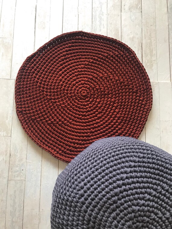 Wine Red Bedroom Carpet Burgundy Bath Mat Door Mat Round Carpet Crochet Round Rug Decorative Rug Scandinavian Rug Kids Room Play Mat