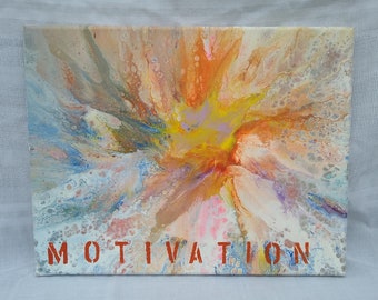 Small Motivational Painting on Canvas 11 x 14 - Small Gift Idea for Women - Gifts Under 30