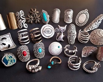 good luck ring italian rings gipsy bohemian baroque Charms ring