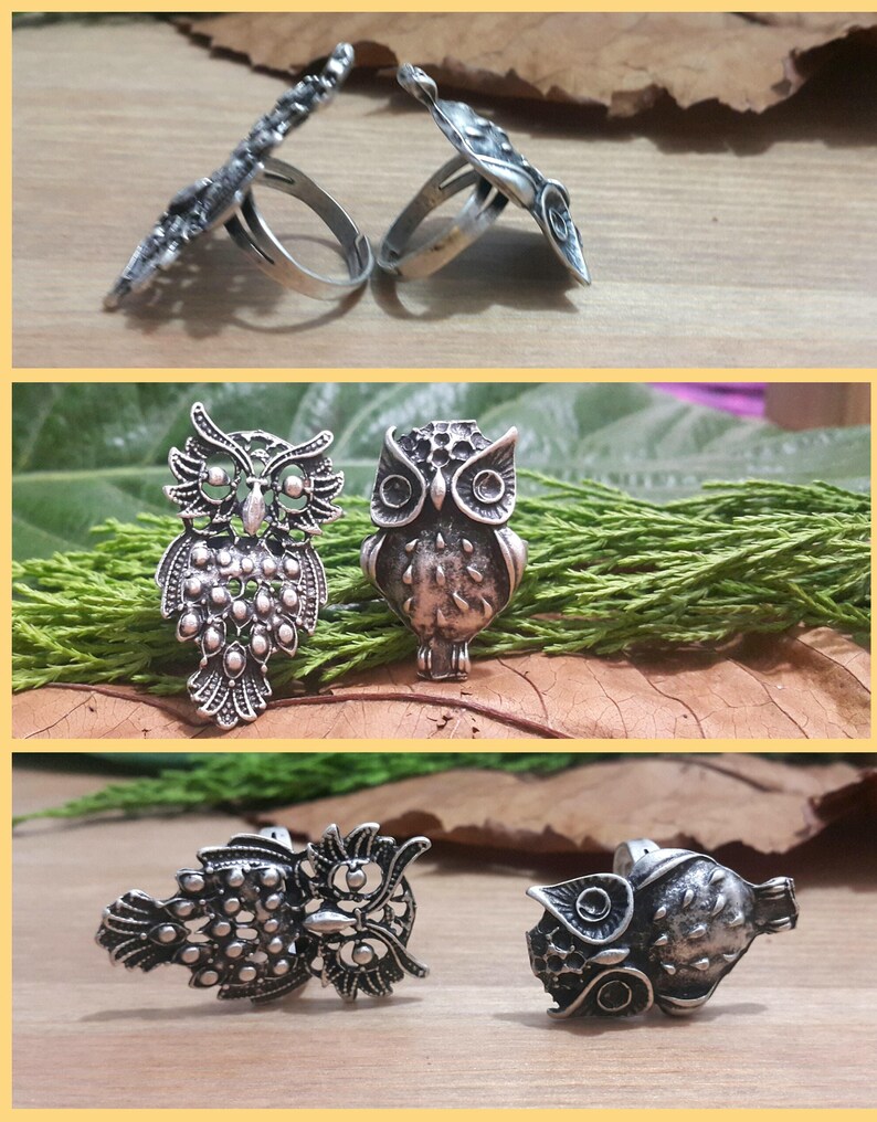 Boho Ring Ring Eule Tier-Ring Ring Eule Eule Geschenke | Etsy