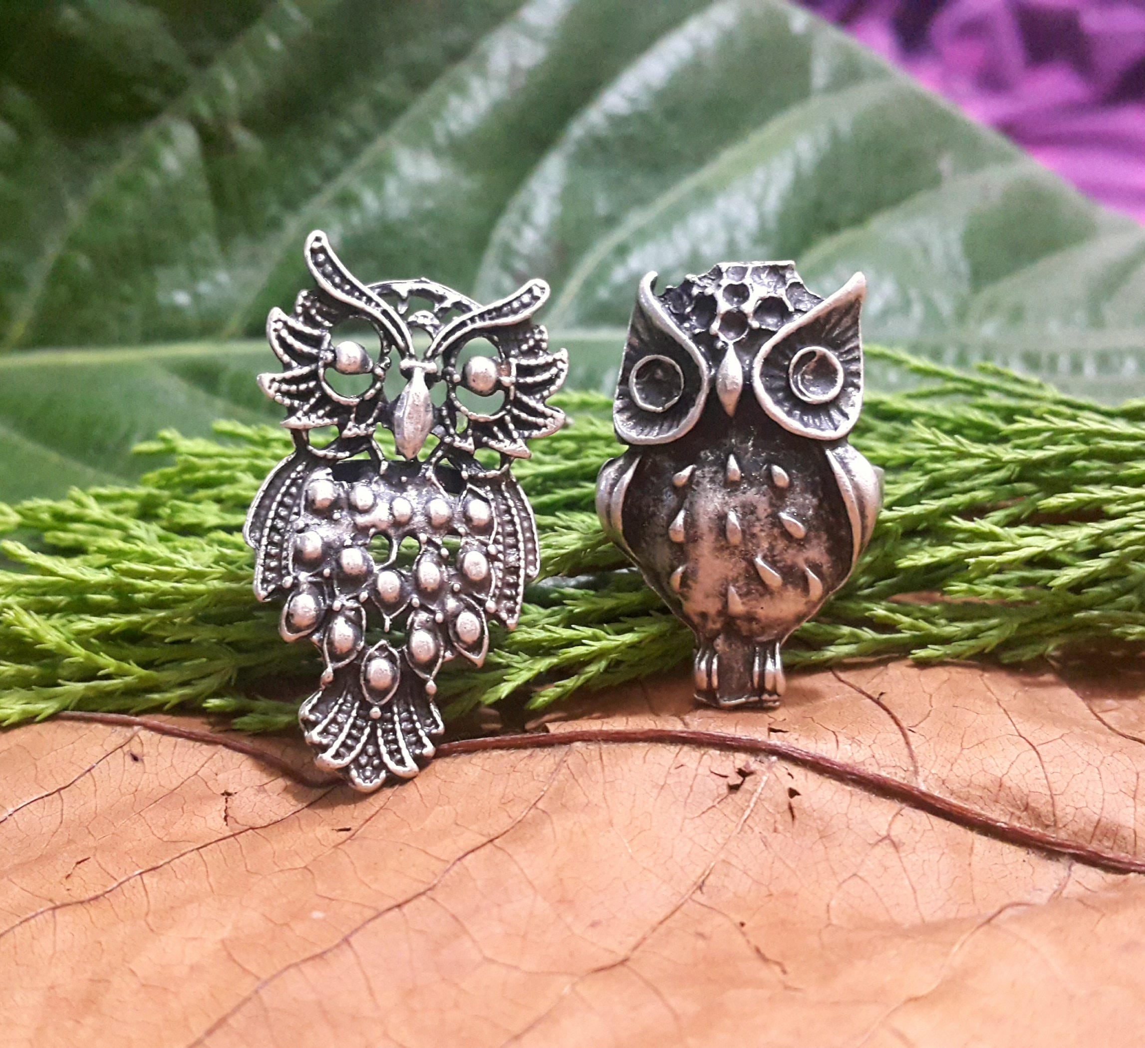 Boho Ring Ring Eule Tier-Ring Ring Eule Eule Geschenke | Etsy