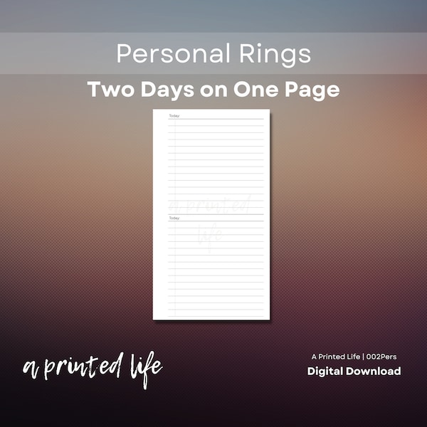 Personal Planner - Etsy