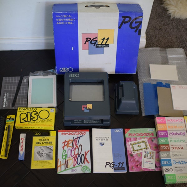 Riso Print Gocco PG-11 Screen Printing Kit Complete Set, AS IS