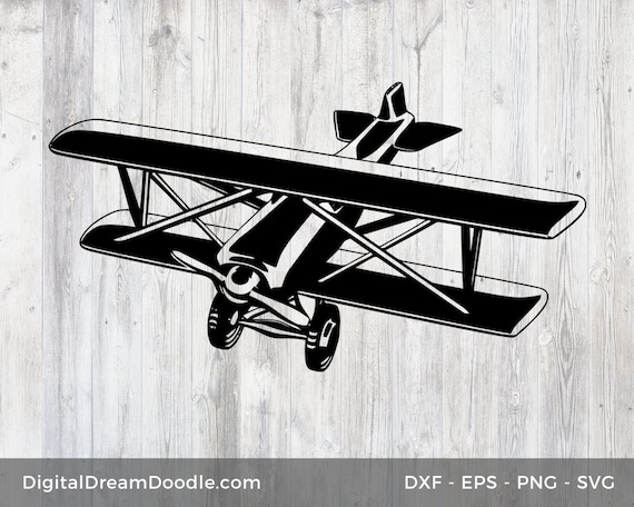 Free Svg Png Link Biplane Classic Airplane Svg Png Eps Etsy
