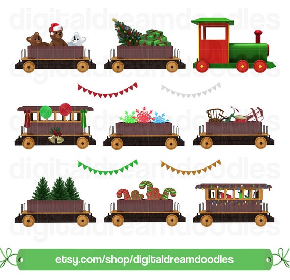 Weihnachten Zug Clipart Xmas Zug Clipart Polar Express Etsy