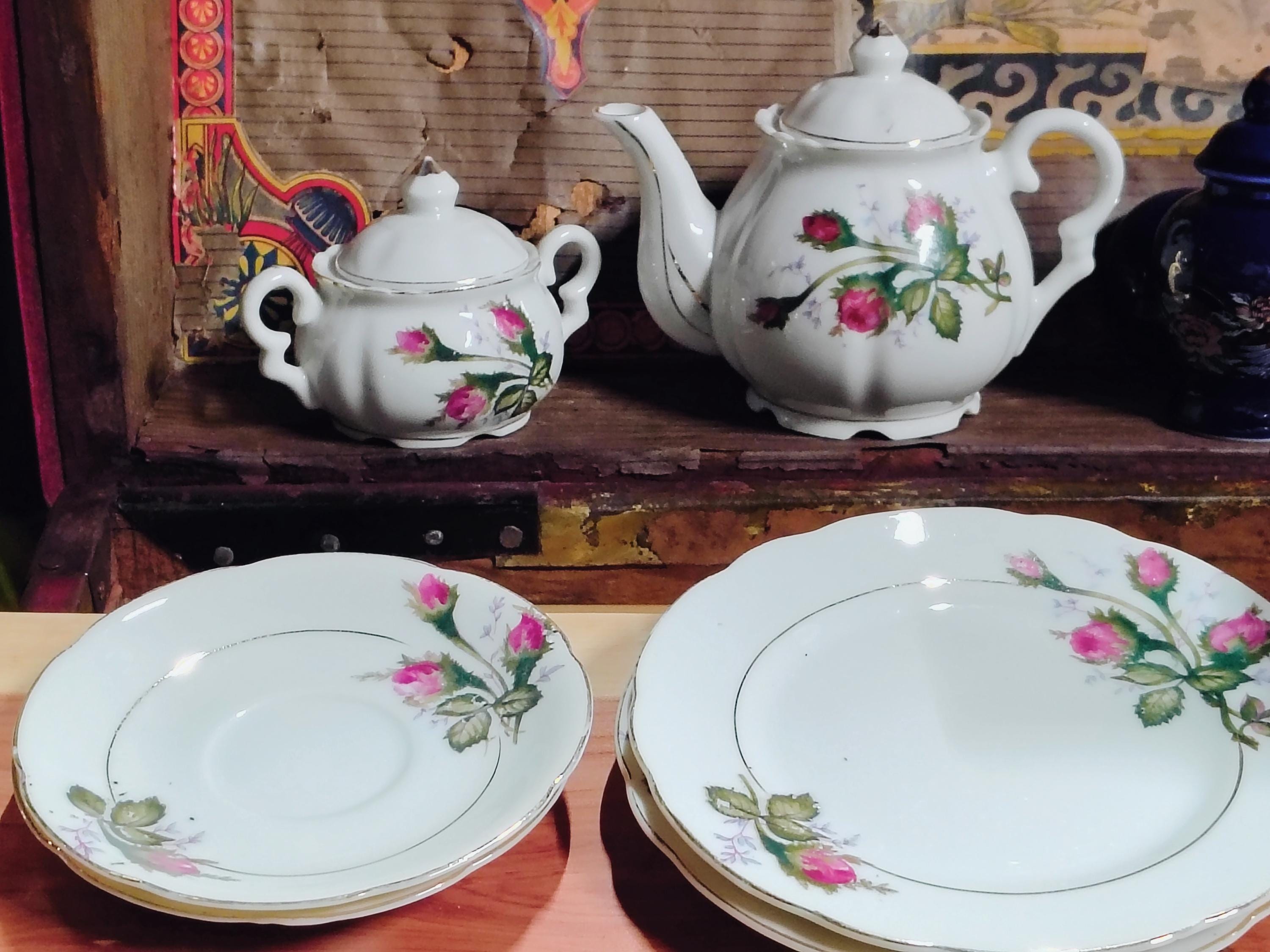 Moss Rose Child Tea Set - Etsy