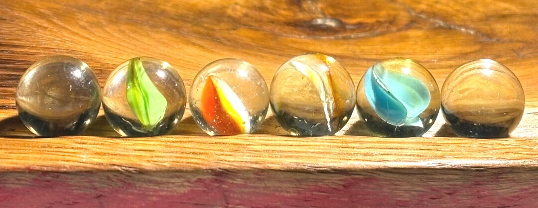 Lot of 6 Vintage Marbles - Etsy