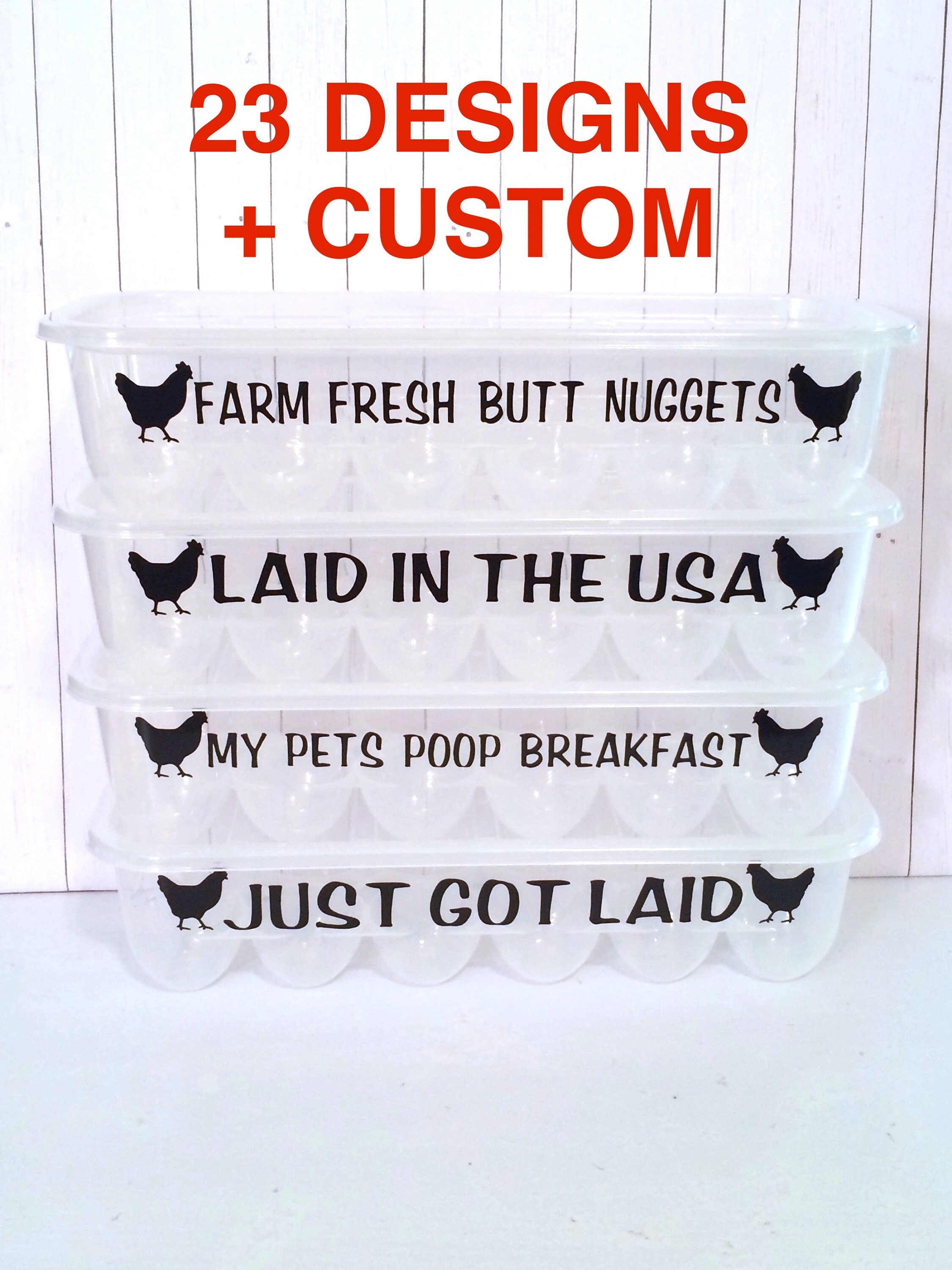 Egg Carton Funny Saying Egg Cartons Chicken Lover Funny Etsy