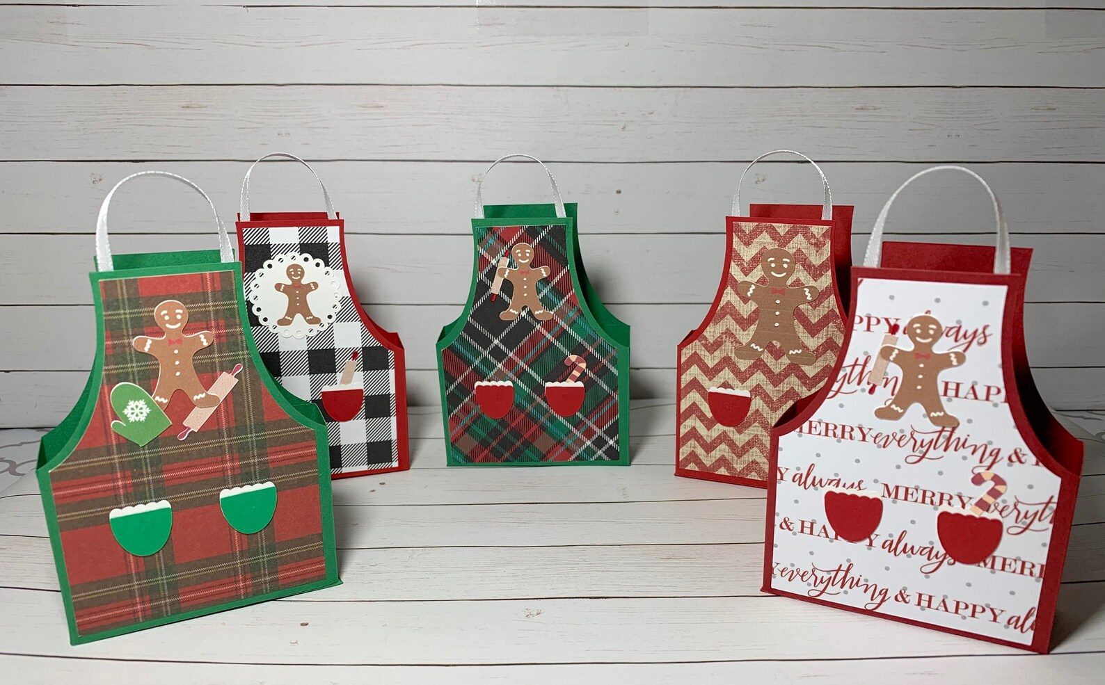 Christmas Apron Gift Boxes Set of 10 Party Favor Boxes Etsy