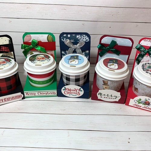 Treat Cup Gift Card Holders Mini Coffee Cup Christmas Gifts Etsy