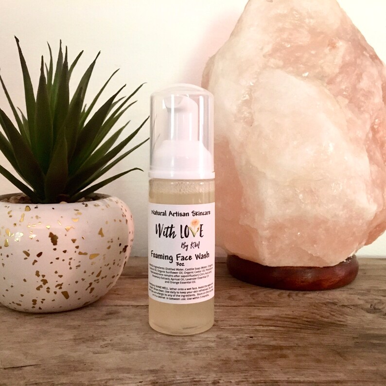Organic Face Wash Vegan Face Wash Vegan Makeup Remover Etsy
