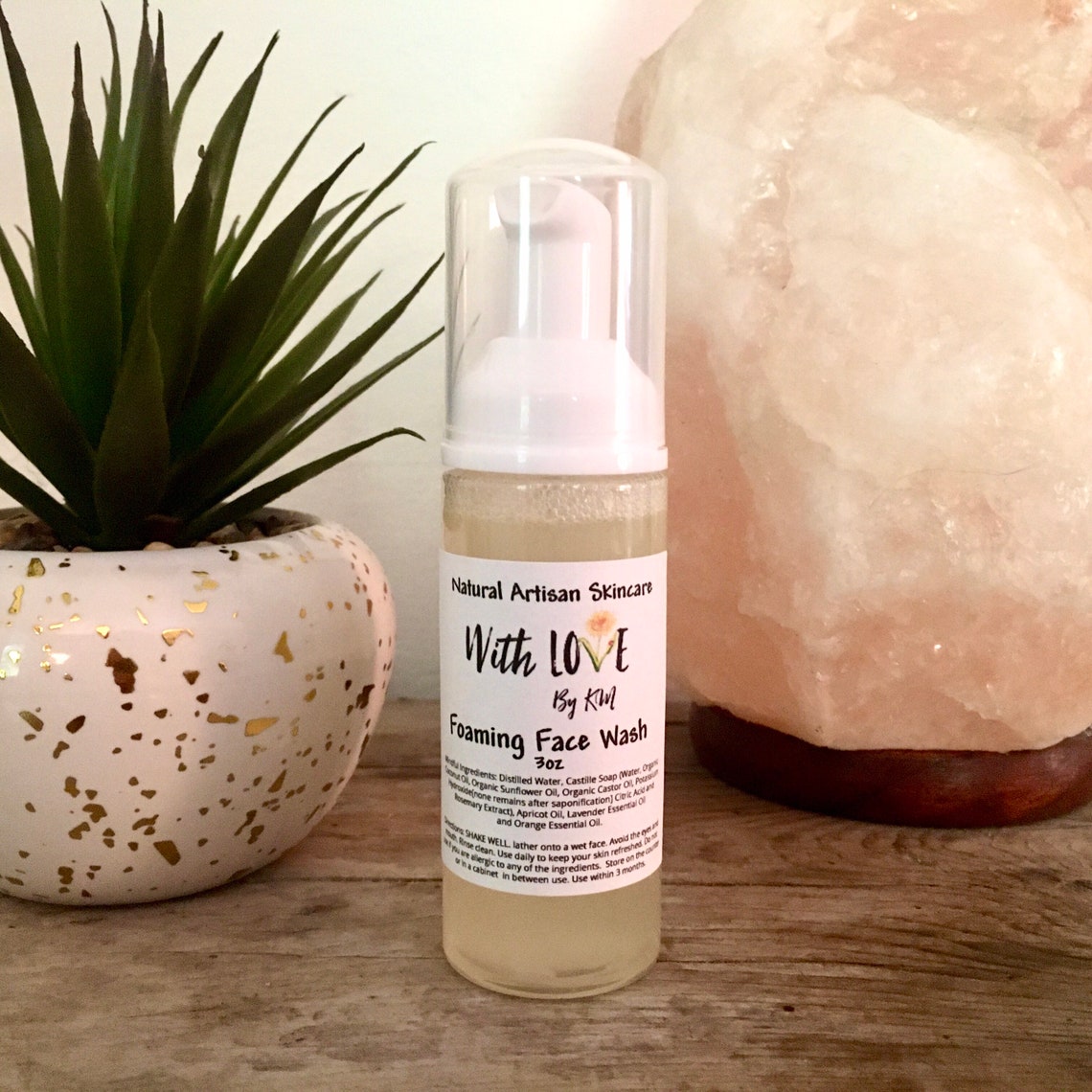 Organic Face Wash Vegan Face Wash Vegan Makeup Remover Etsy