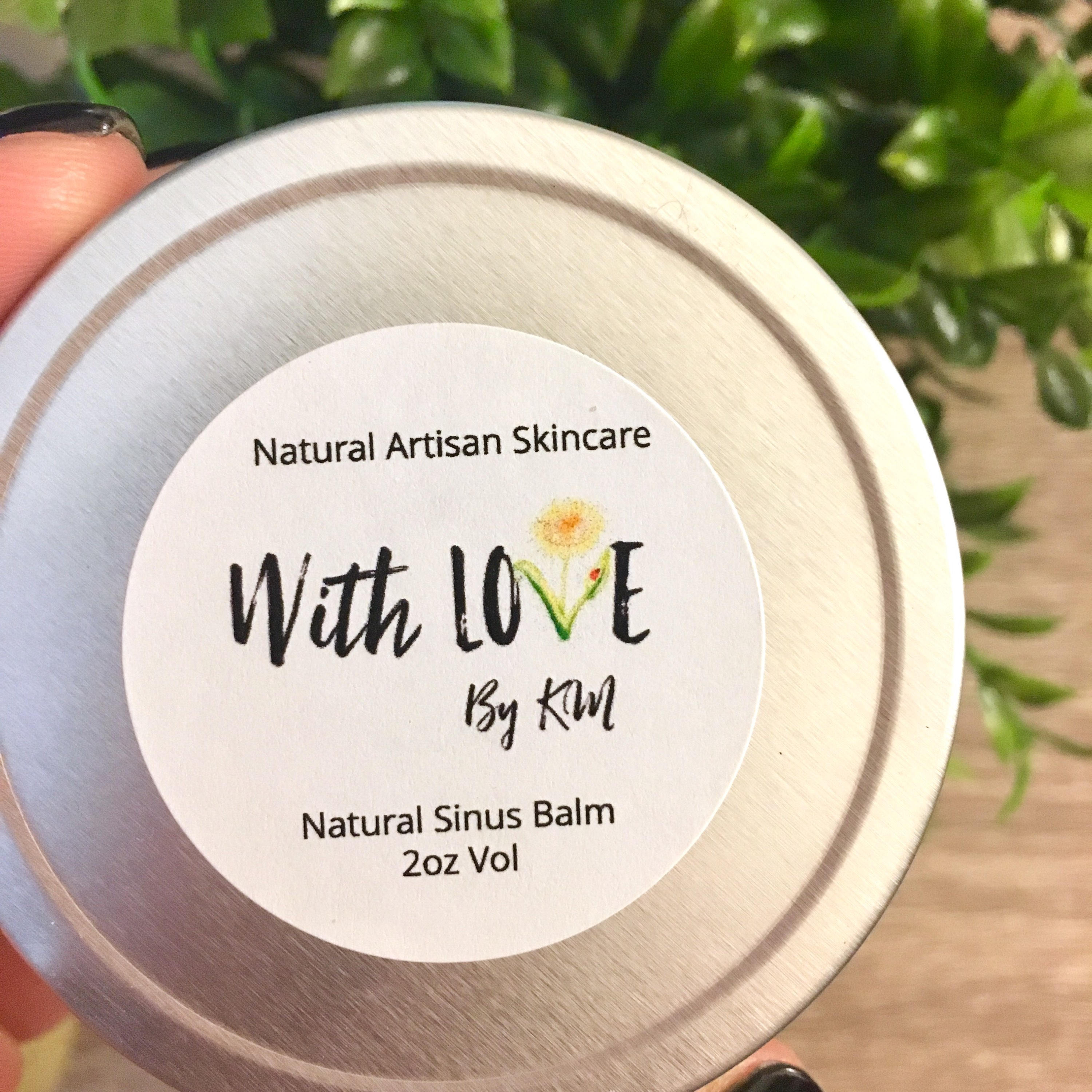 ORGANIC SINUS BALM Breathe Easy Natural Sinus Balm Vegan Etsy