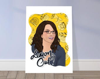 Liz Lemon/ 30 Rock – Fine Art Poster