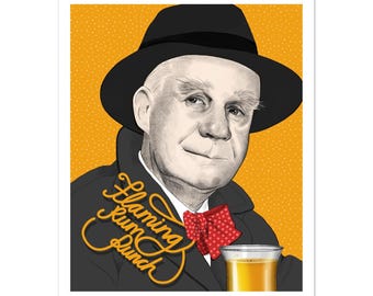 Flaming Rum Punch – Es ist ein wunderbares Leben – Clarence the Angel – Kunstdruck