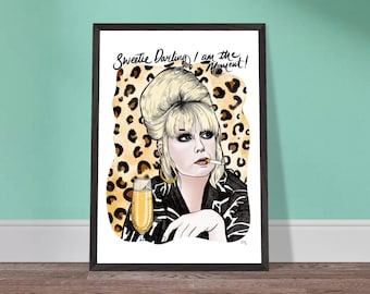 Patsy Stone / Absolutely Fabful – Gerahmtes Fine Art Poster
