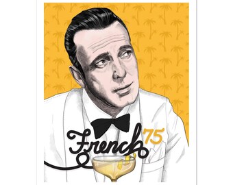 French 75 – Casablanca – Humphrey Bogart – Kunstdruck