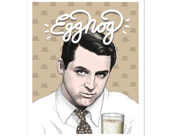 Eierlikör – Die schreckliche Wahrheit – Cary Grant – Kunstdruck