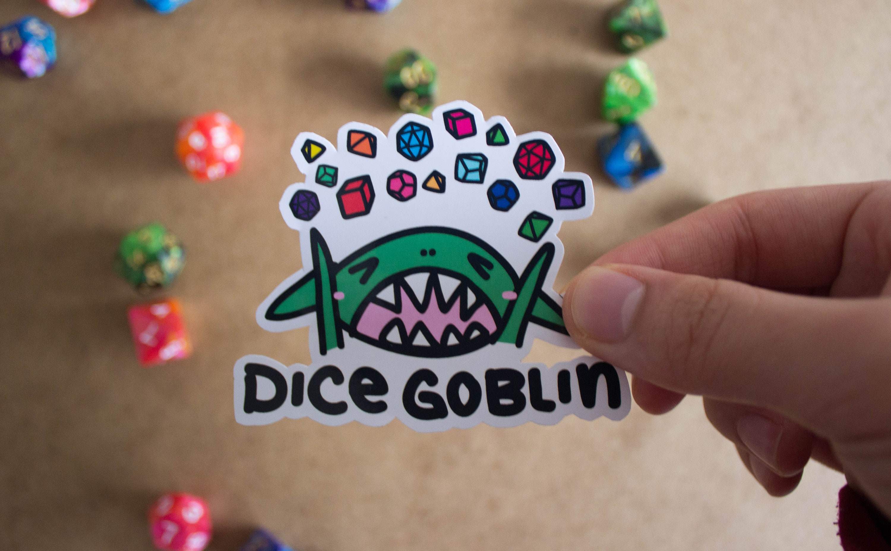Dice Goblin Sticker Etsy Canada