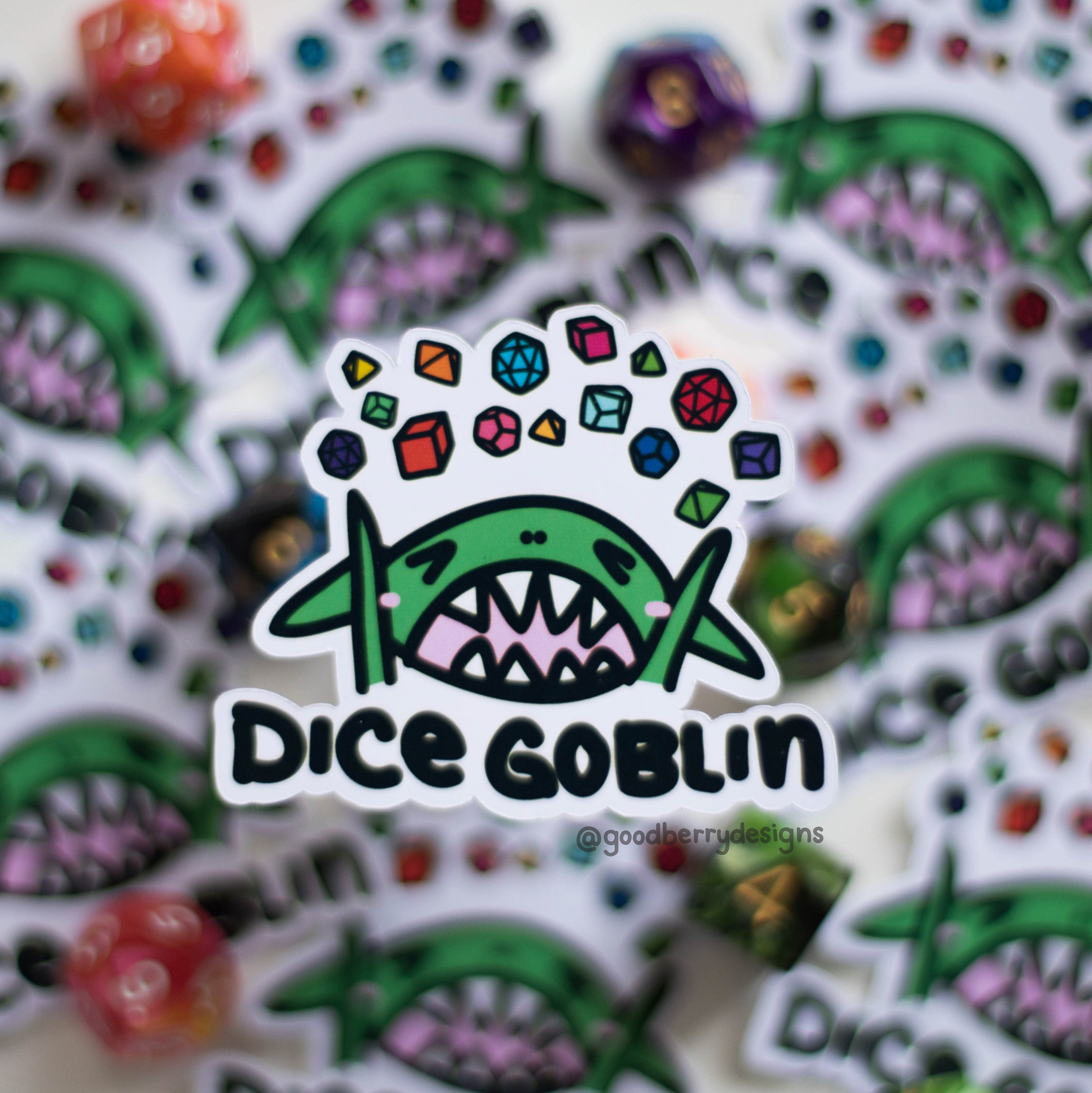 Dice Goblin Sticker Etsy