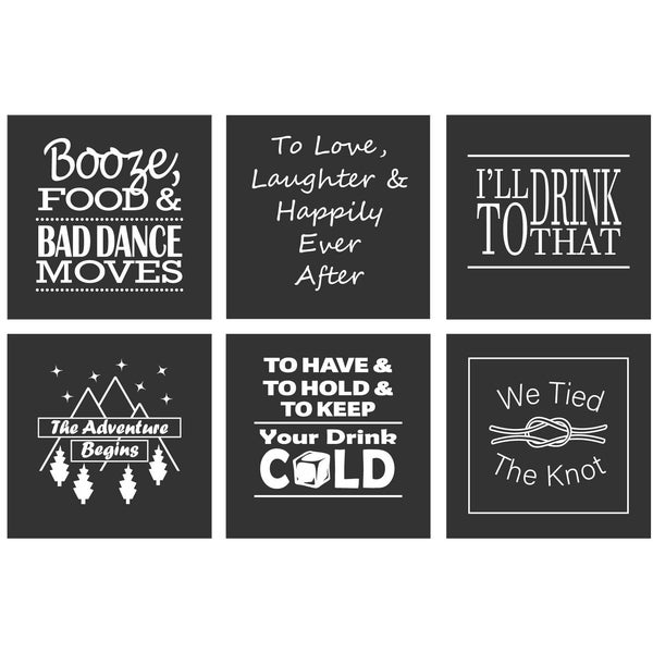 Wedding Beer Can Sleeve Sayings Digital Download / SVG / PNG / JPG / Cut File / Wedding Reception / Wedding Favor / Gift for Guests / Funny