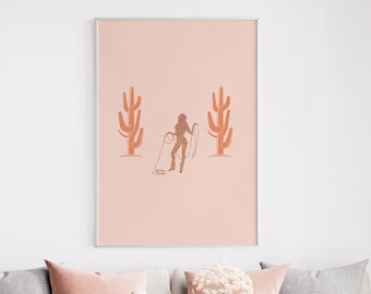 Cowgirl Digital Download, Nashville Wall Art, Texas Art Digital Download, Printable Art, Cowgirl Wall Print, Pink Cowgirl Room CG1