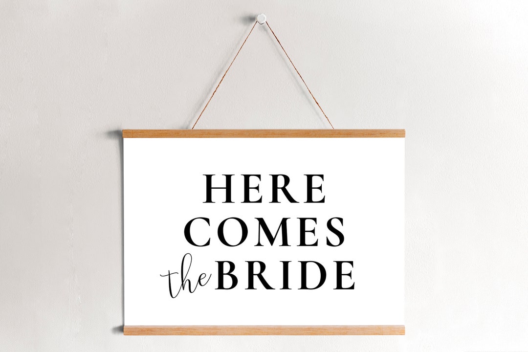 Flower Girl Printable Sign, Flower Girl Sign for Wedding, Here Comes ...
