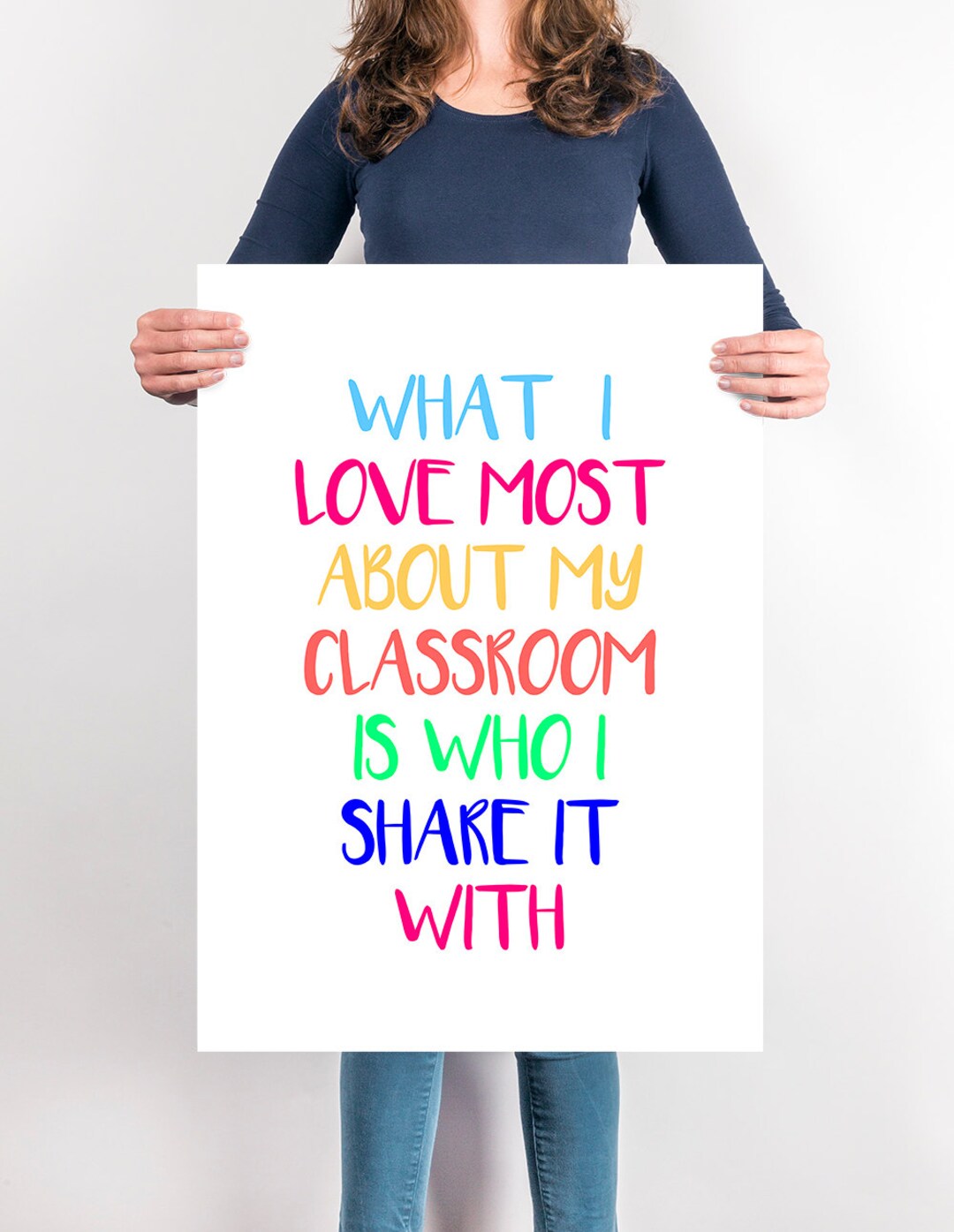 Printable Teacher Poster Classroom Wall Decor Teacher Quote Etsy