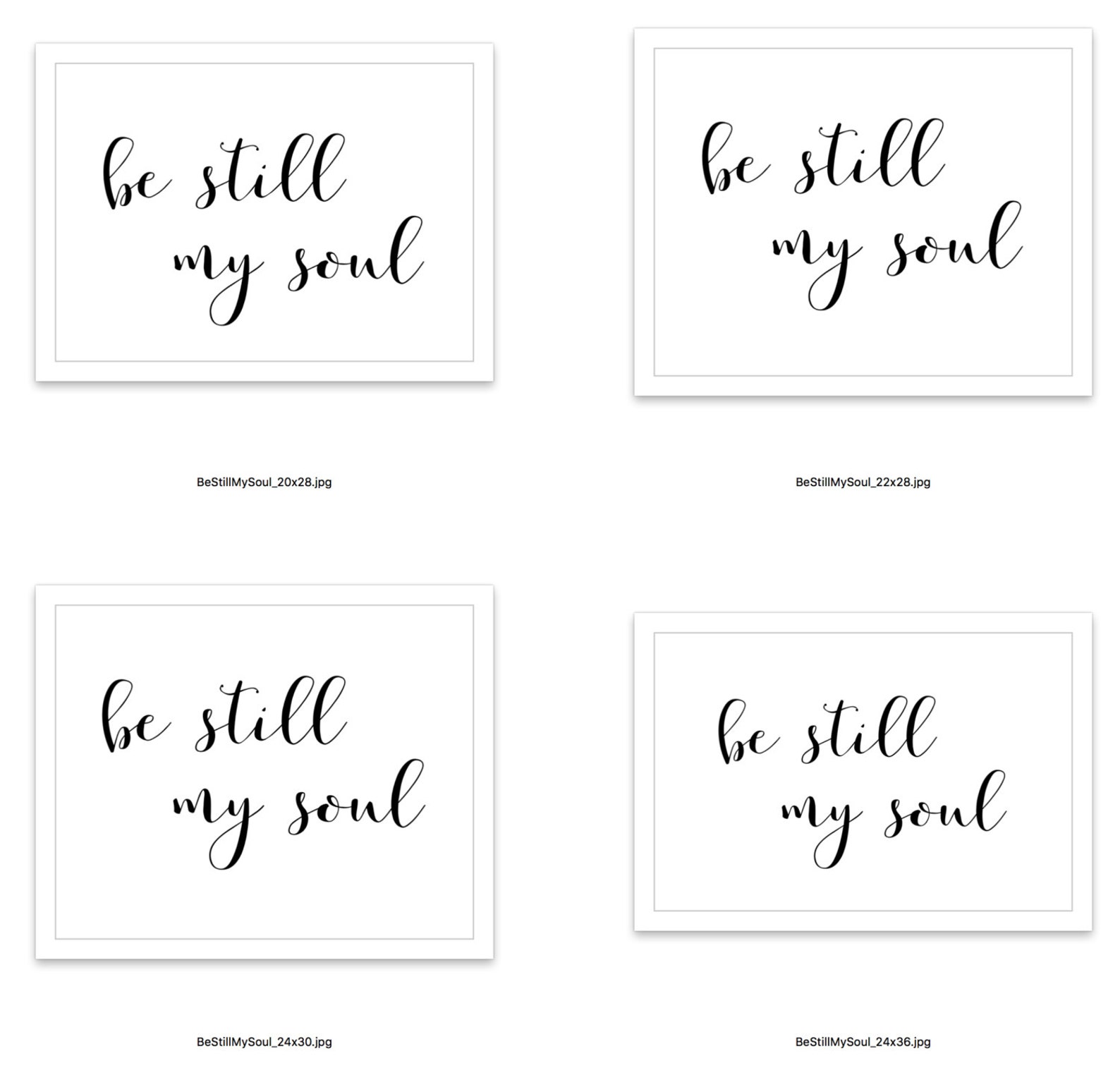 Be Still My Soul PRINTABLE Poster Large Print Above Bed Quote - Etsy