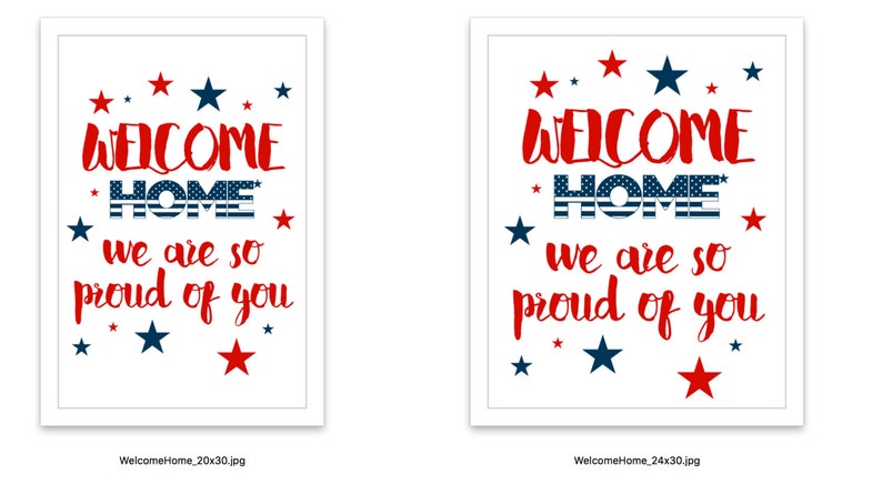 Welcome Home Printable Army Poster Soldier Welcome Home Sign - Etsy