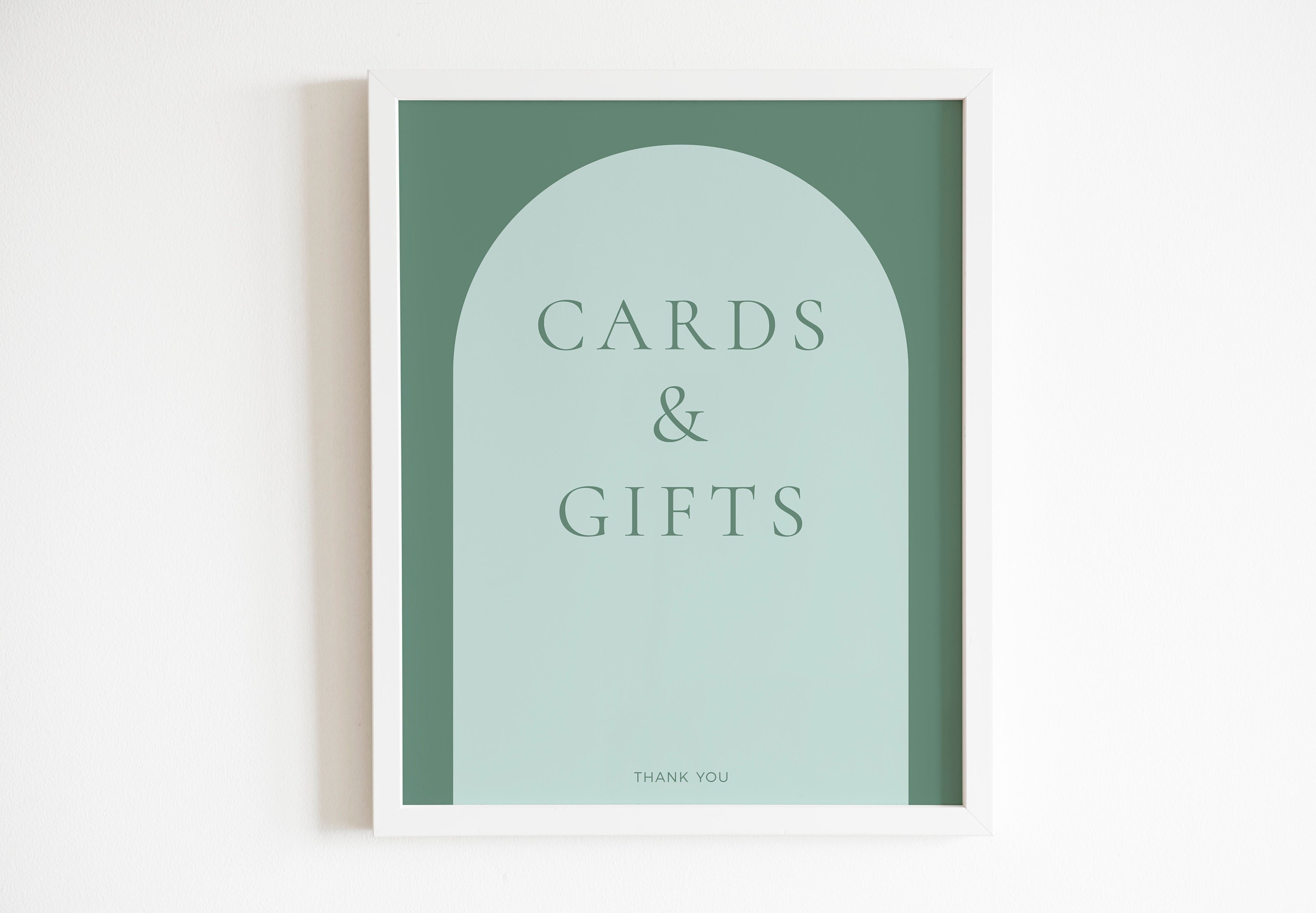 Cards & Gifts Printable Sign, Wedding Signage, Greenery Cards and Gift ...