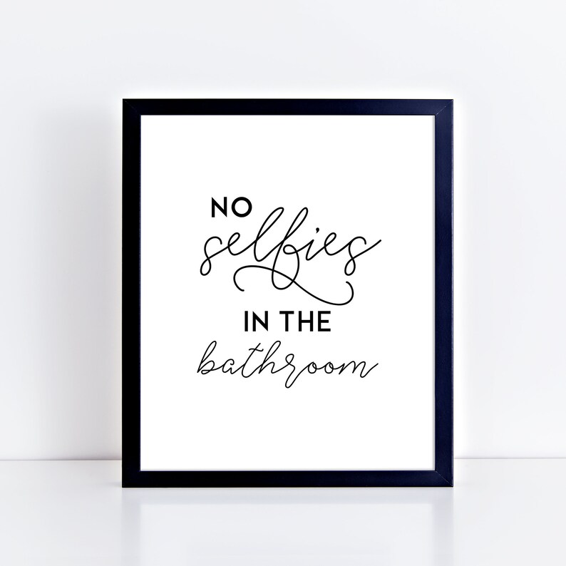 Funny Bathroom Sign PRINTABLE Poster Bathroom Print Etsy