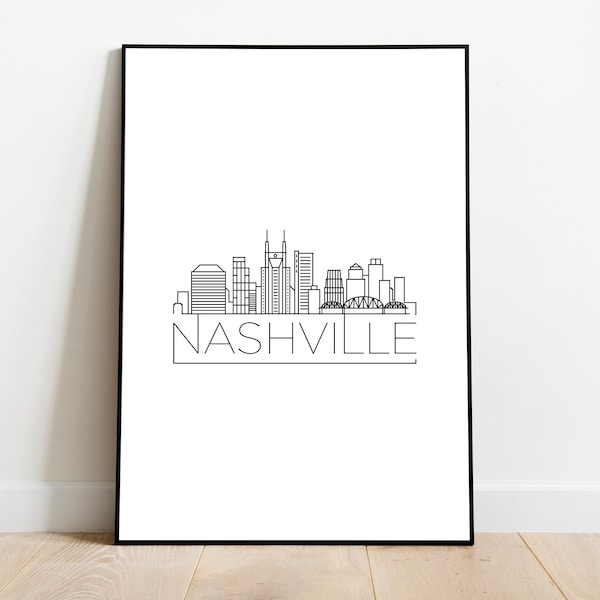 Nashville Skyline - Etsy