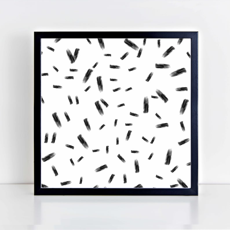 Large Black and White Printable Abstract Poster Digital Etsy