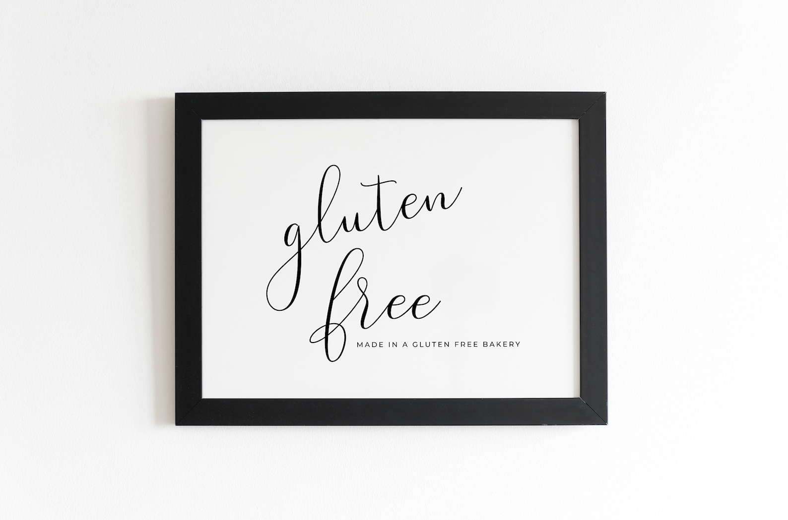 Desserts Table Gluten Free Printable Sign Wedding Black and Etsy