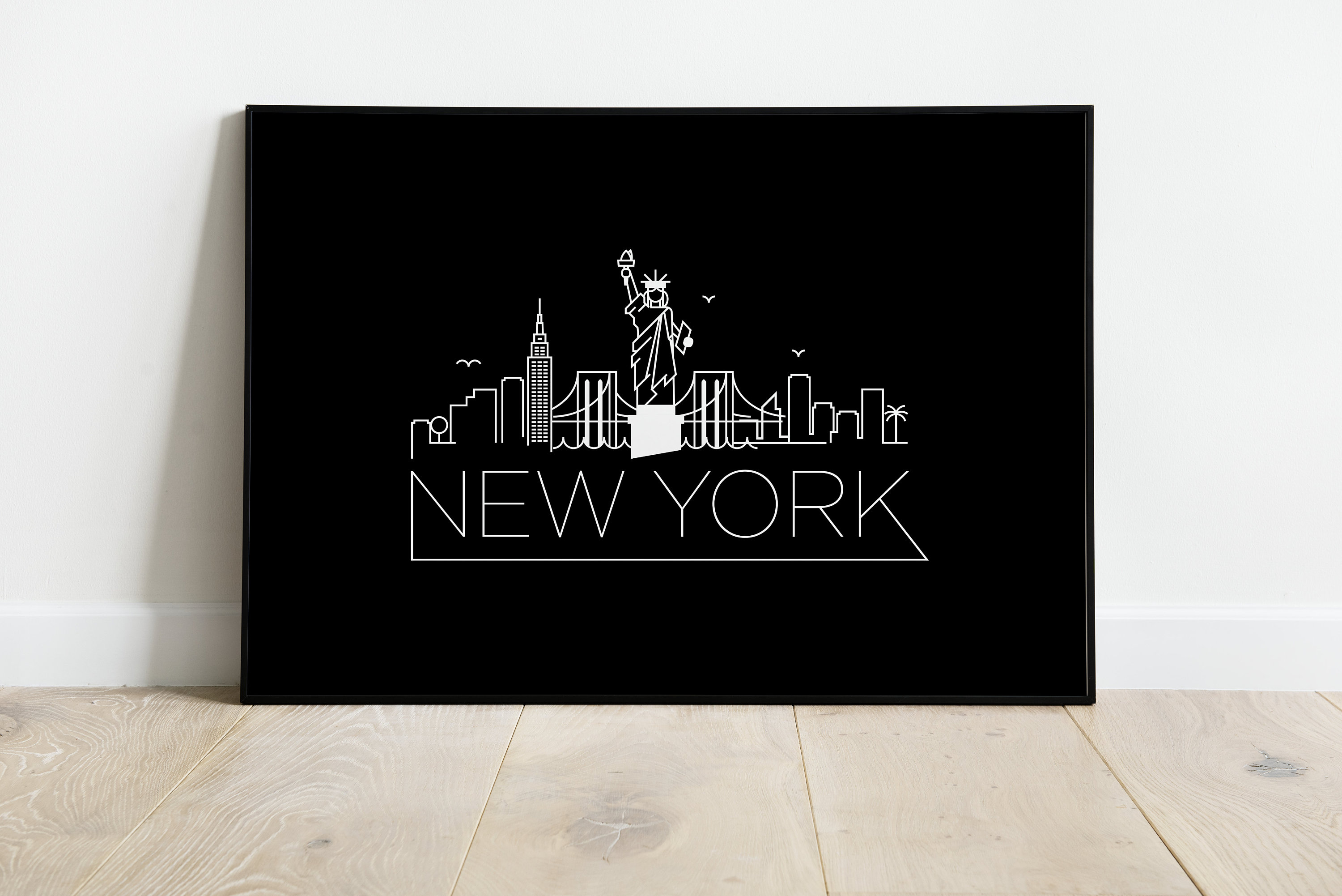 NYC Skyline Print Personalized Gift Gift for Christmas New Etsy