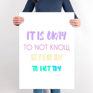 Printable Teacher Art Print Poster Classroom Rules Classroom It Is okay Decoration Sign Teacher Poster Rules Classroom Art New Teacher Gift