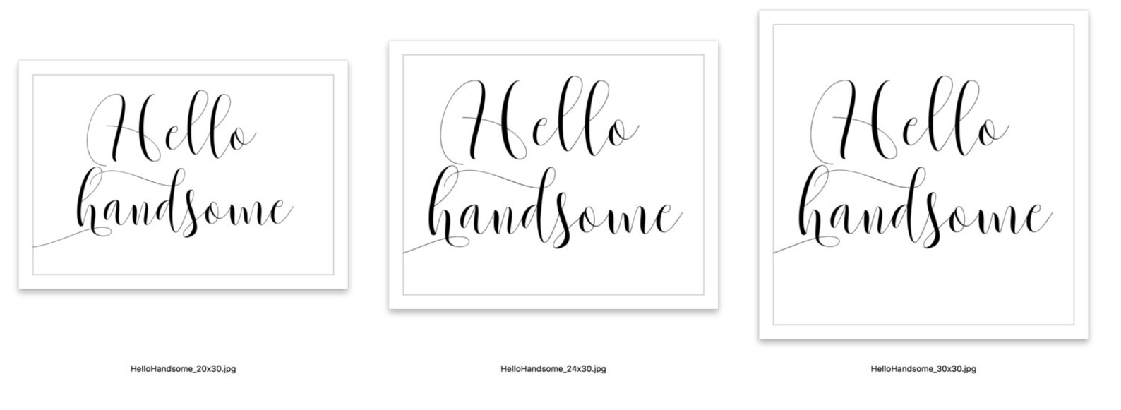 Hello Handsome Printable Nursery Wall Decor Baby Boy Love Etsy