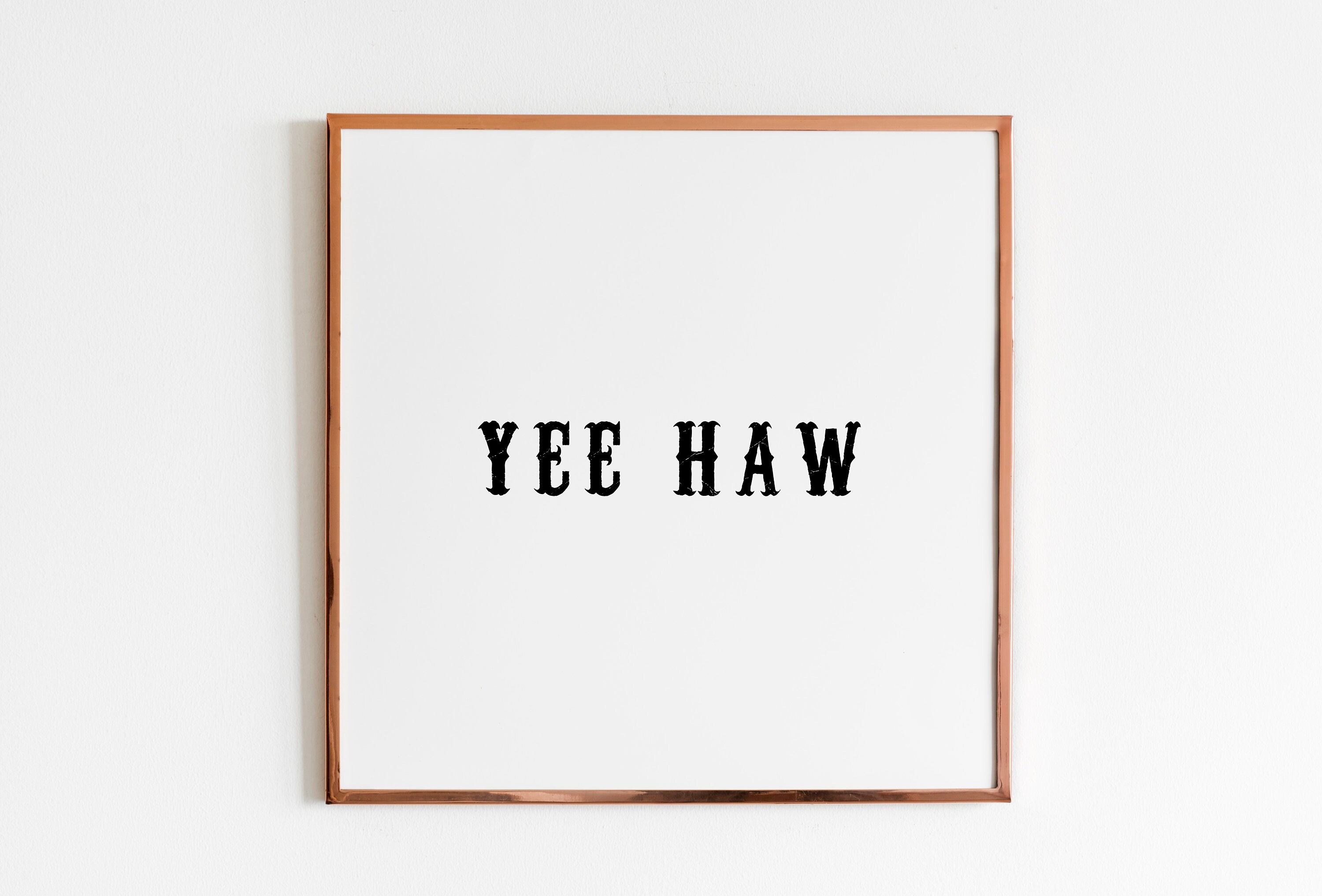 Western Cowgirl YeeHaw Minimalist Digital Download, Typography Texas Art Digital Download, Printable Art, Cowgirl Wall Print CB2 ZAP