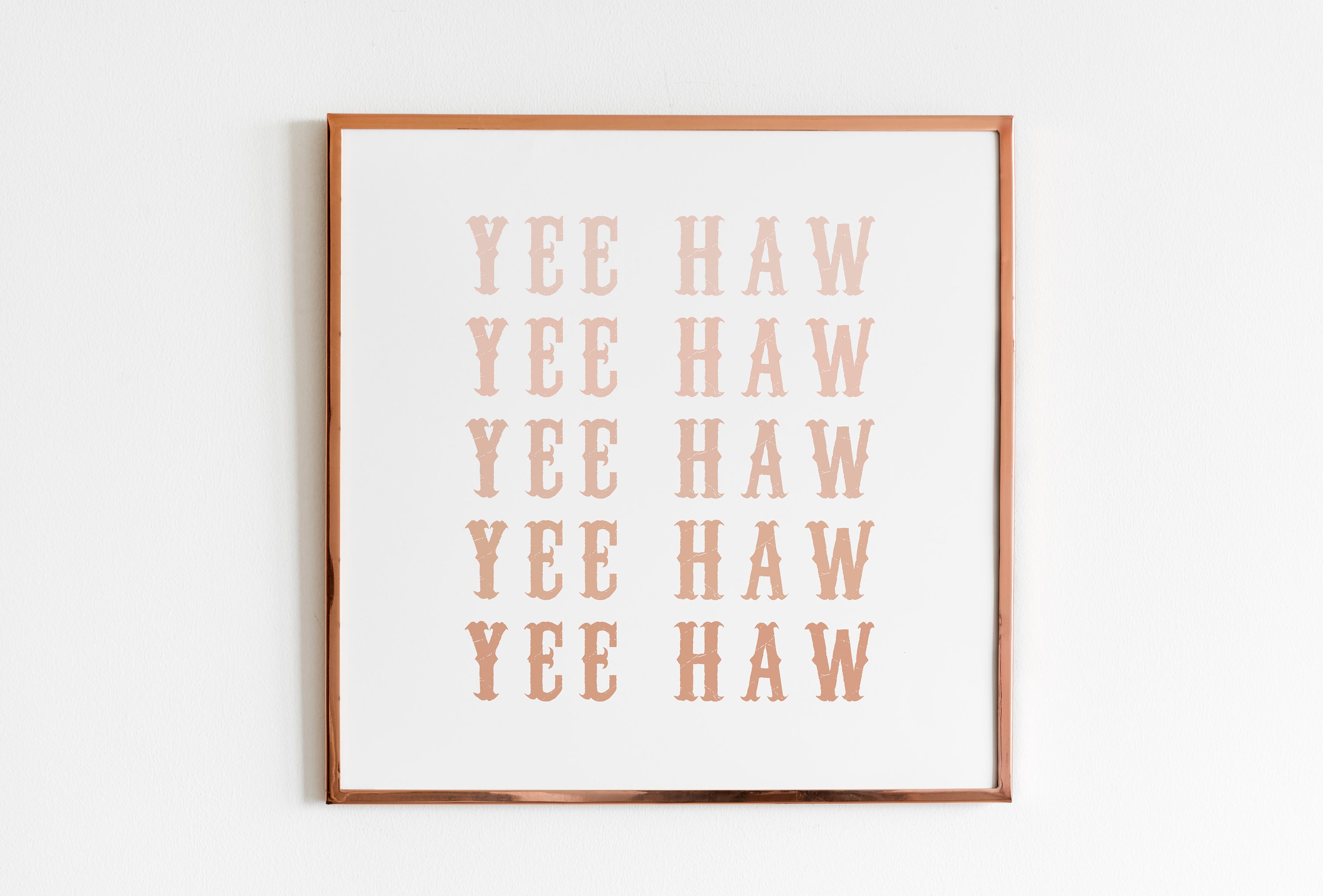 Western Cowgirl Yeehaw Digital Download Nashville Wall Art | Etsy