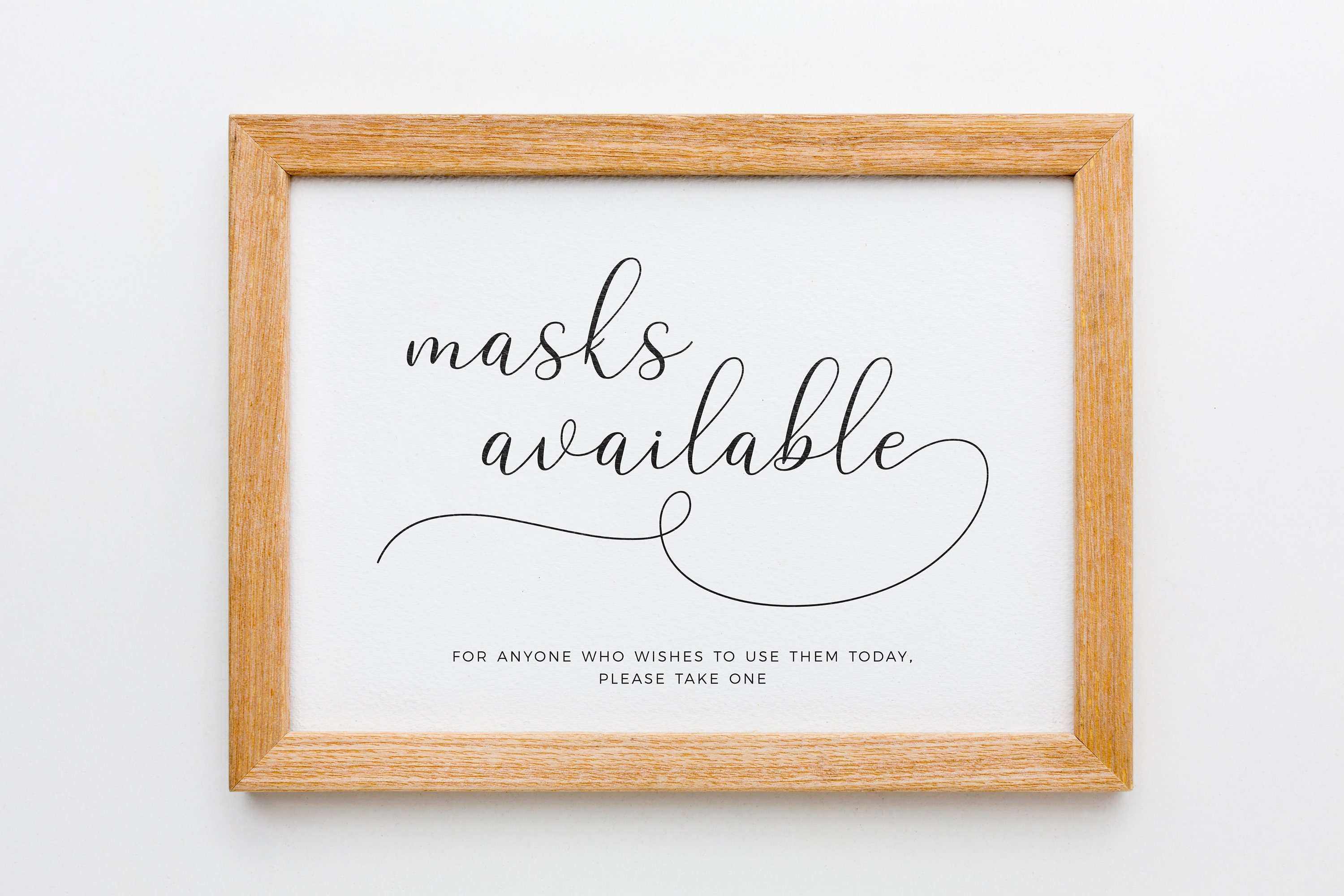 Mask Table Sign Masks Available Printable Sign, Sanitization and Social Distancing ...