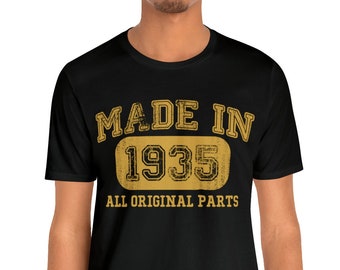 Vintage 1935 89th Birthday T-Shirt - Born in 1935 89 Year Old Gift