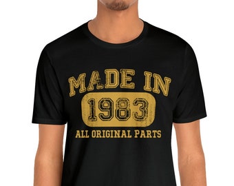 Vintage 1983 Birthday T-shirt - 41st Year Gift 1983 Collection - Made in 1983 Shirt