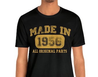 1956 Vintage Born in 1956 T-Shirt for Men - 68th Birthday Gift - 1956 Collection